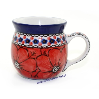 Kubek czeski beczułka 0,22L dek. U408EX Maki